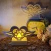 Gypsum Candlestick Silicone Mold Candle Base Mould Heart Angel Wing Candle Holder Mold Home Desktop Decorations Mould