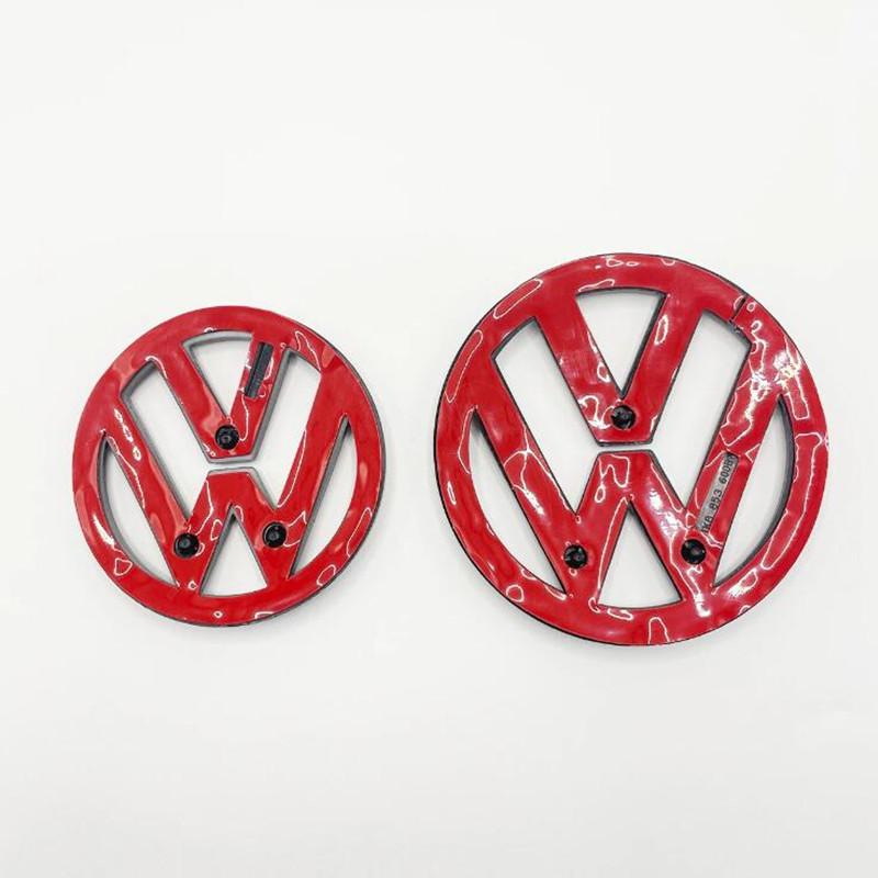 

For VW Volkswagen Jetta MK5 Golf For Volkswagen Scirocco 2008-2014 or Scirocco 2015-2017 110mm Front Grille logo emblem + 90mm R