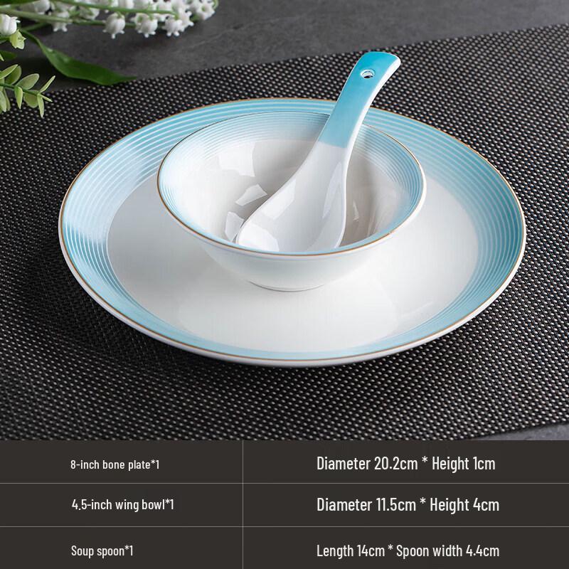 Diruian Ceramic Tableware Set for Restaurants and Hotels