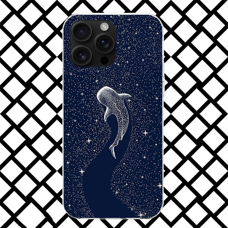 Ocean Whale Shark Phone Case for iPhone 17 Air 16 16E 15 14 Plus 13 Mini 12 11 Pro Max 7 8 + SE 2020 Soft Cover Fundas 17 Air 16