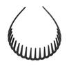 2 Stück Harz Haarband Haifischzahn Stil Rutschfest Schwarz Welle Sport Yoga Haarband Mode Verstellbar Welliger Haarreifen Band für Damen und Mädchen