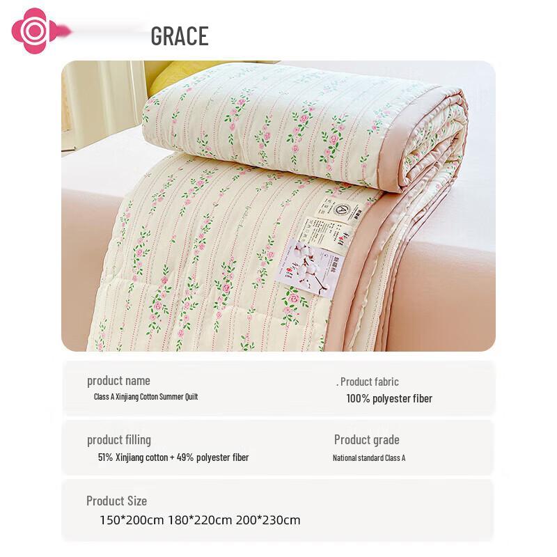 Grace Xinjiang Cotton Summer Quilt