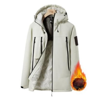 Cotton-padded Men's Winter Graphene Warm and Cold-proof Thickened Hooded Sports Jacket Men