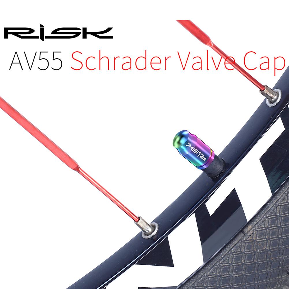 Titanium Alloy Mountain Road Bike Valve Caps Set Dustproof MTB Bicycle Tire Valve Nut Cover Bicycle Accessories