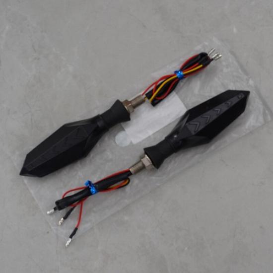 2x For Yamaha YZF R1 R6 R6S MT FZ-09 Flowing LED Turn Signal Blinker Lights Lamp