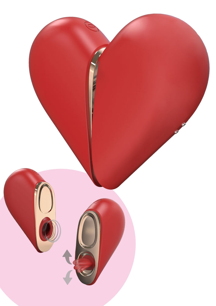 Stimulateur de clitoris HeartBreaker Rouge - Xocoon - Stimulateurs à Aspiration