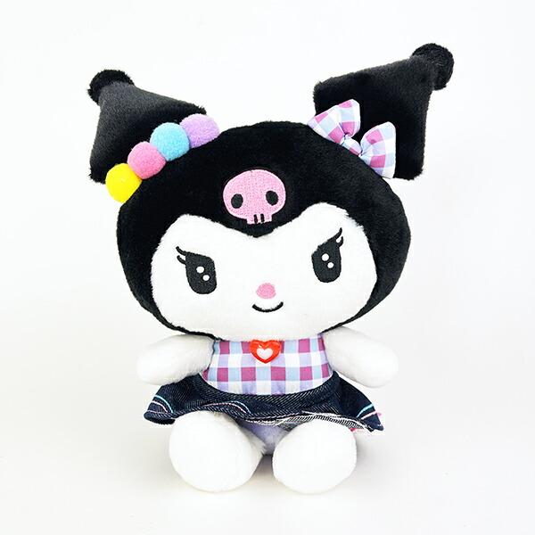 Sanrio Kuromi Gingham Denim Plush (S) Sanrio