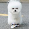 4Pcs Pet Shoes Anti-Slip Protect Paws Soft Lining Windproof Drawstring Design Comfortable To Wear Anti-Dirty Small Dog Teddy Shoes