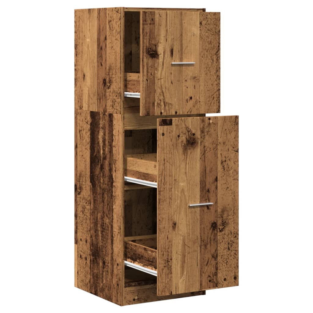 Apothecary Cabinet Reclaimed Wood Look 40x41x118 cm Engineered Wood