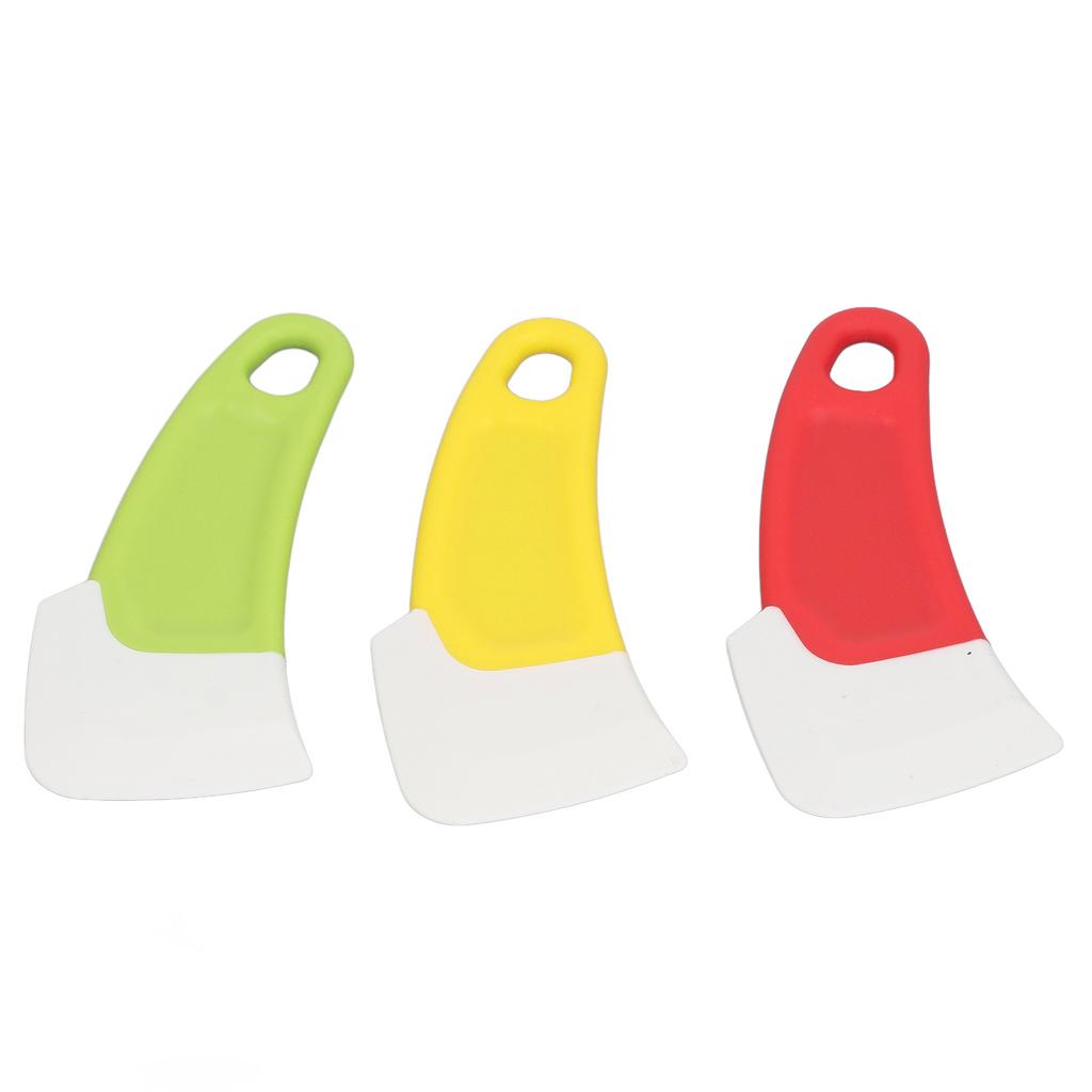 3pcs Silicone Pan Scraper Dish Cleaning Spatula Non Stick Reusable Curved  Kitchen Pan Pot Clean