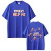 Robert Help Me Marcus The Worm Funny Meme Tshirt Unisexs Fashion Hip Hop Tshirts Cotton Casual Short Sleeves T Shirts Streetwear