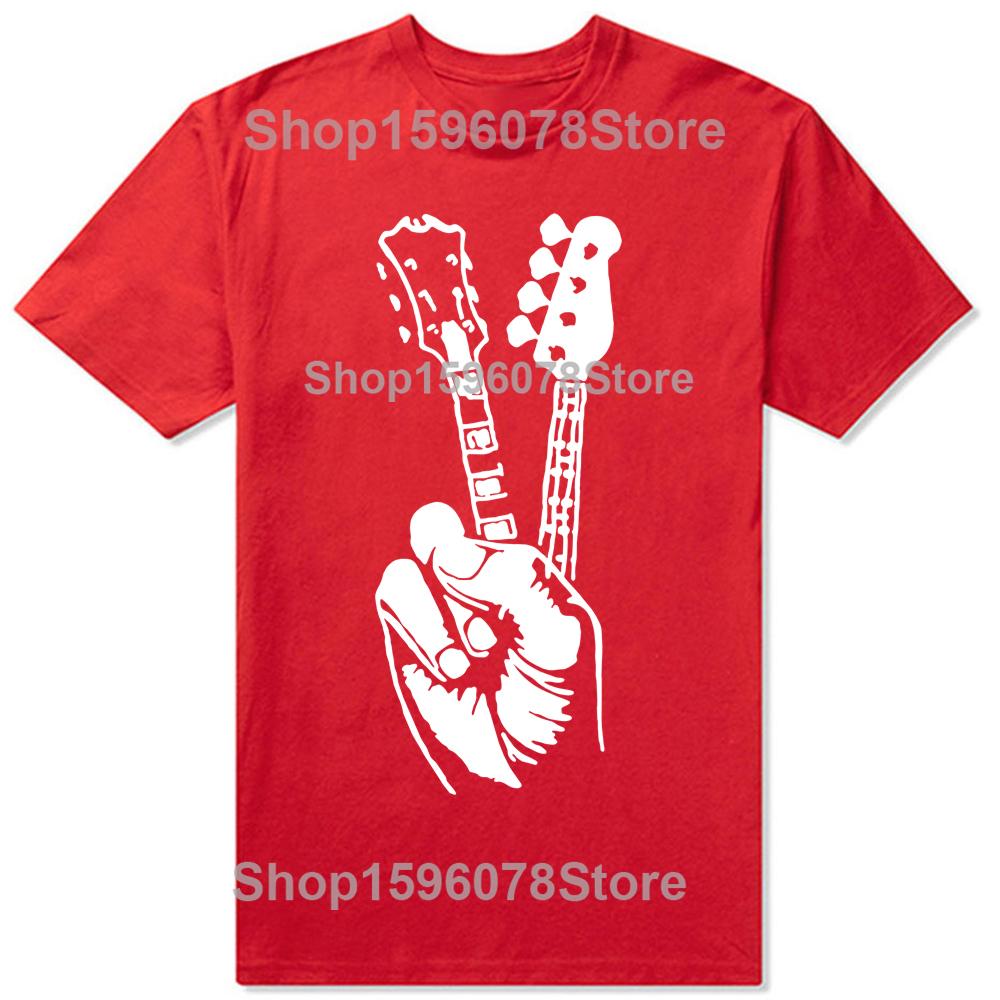 Funny Electric Bass Guitar T Shirts Graphic Cotton Streetwear Short Sleeve Music Hip Hop Rock Tshirt Musician Guitarist