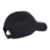 Adidas Logo Design Cotton Recycled Material Blend Cap Unisex Cap Black JG1072