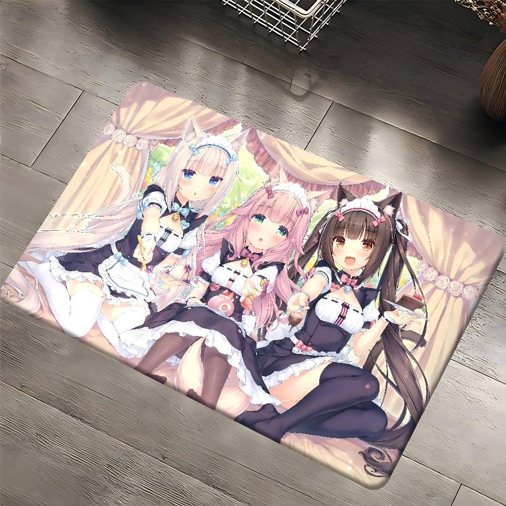 Nekopara Anime Room Mats Retro Multiple Choice Living Room Kitchen Rug Non-Slip Welcome Rug
