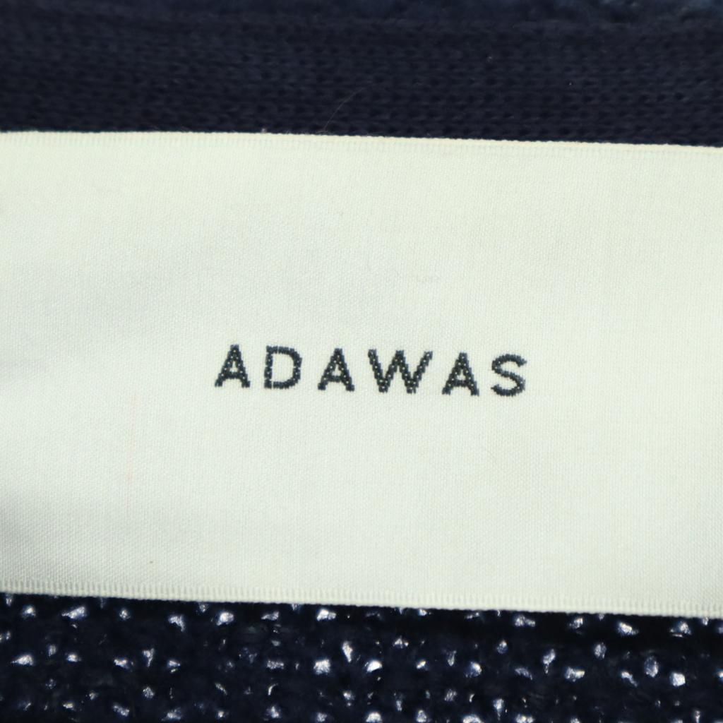 Beauty products ADAWAS Long sleeve Tweed jacket FREE Navy Women Used