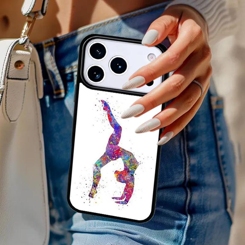 Love Gymnastics Phone Case For iPhone 17 Air 14 15 13 12 Max Cover For Apple 16e 11 Pro Max Plus Coque