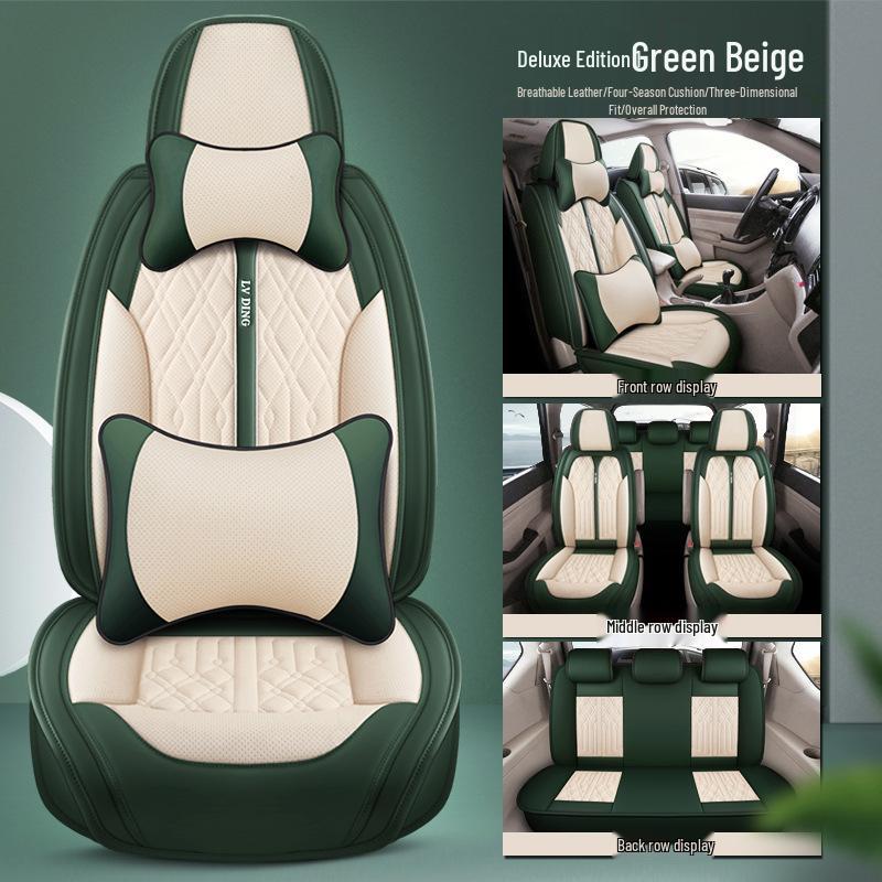 Fundas de Asiento de Cuero Envolvente Completo Baojun 730 para 7 Plazas (2+2+3), Cojines para todas las estaciones.