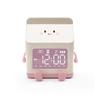 1pc new multi-functional LED milk carton alarm clock, can display the time/date, with voice control mode