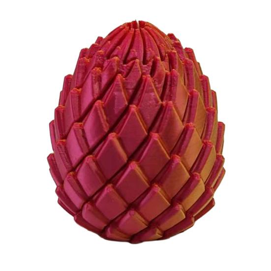 3D Printed Twisting Egg Toy Stress Relief Spiral Egg Toy Articulated Rotating Egg Fidget Spinner Desk Toy Easter Basket Stuffers Party S