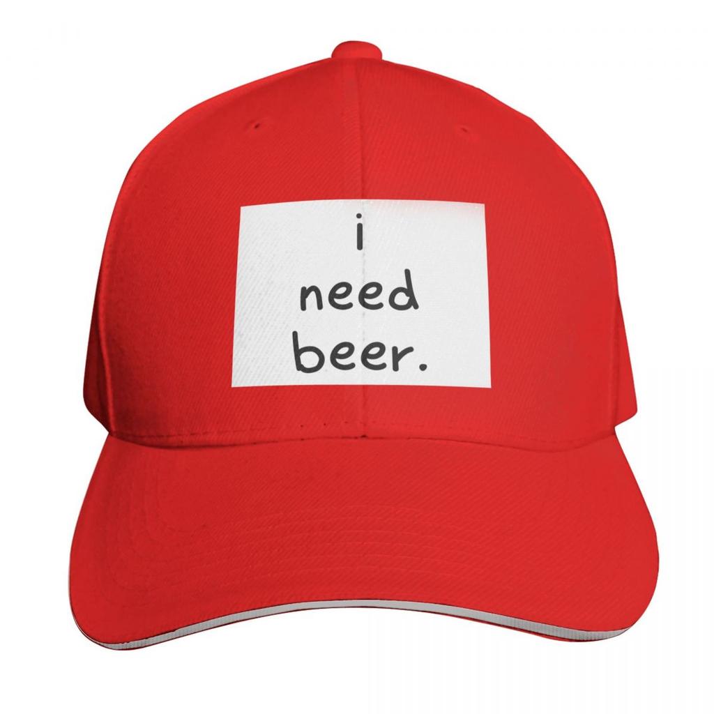 I Need Beer Baseball Cap Hat Luxury Brand Snap Back Hat Ball Cap Dad Hat Unisex Hats Womens