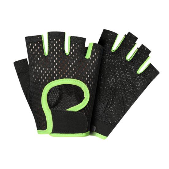 Men Women Sports Gym Fitness Workout Weightlifting Half Finger Anti-skid Gloves