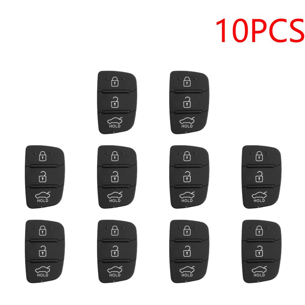 For HYUNDAI i30 i35 iX20 Solaris Verna for Kia RIO K2 K5 3 Button Flip Folding Remote Car Key Case Silicone Pad Replacement Kit