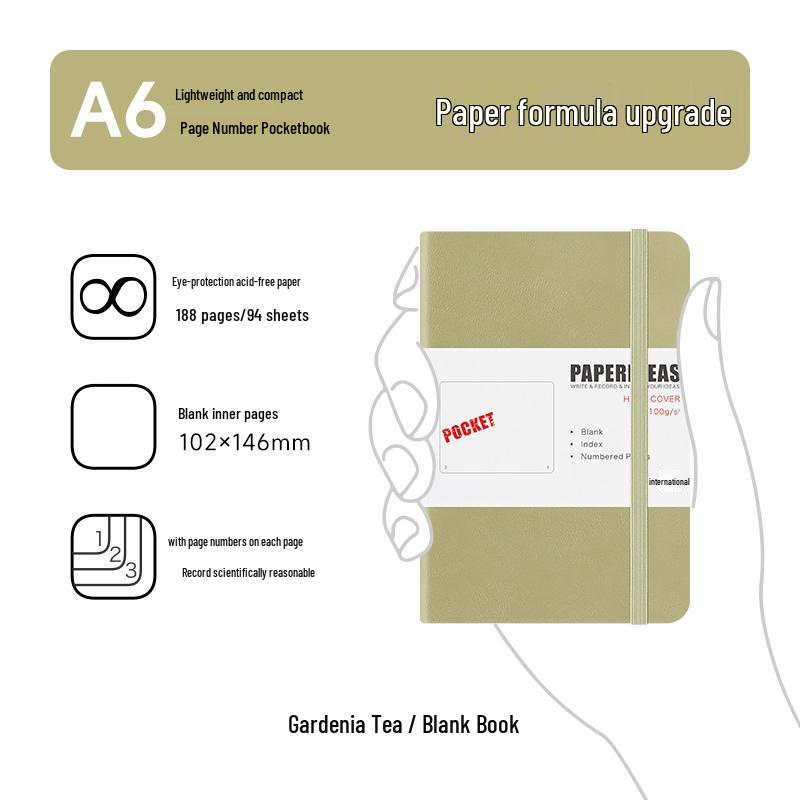 A6 Taschenkarten Mini Notizbuch: Tragbares Kurzschrift-Tagebuch & Reporter-Journal