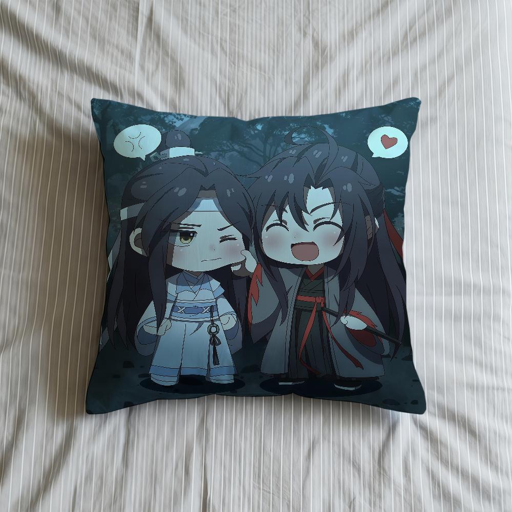 Cushion Cover Soft Anime Mo Case Shi Sofa Dao Living Room Zu Cute Home Comfortable Office Decor Protective Pillow