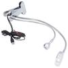 Clip Desk Lamp 10 Gear Adjustable LED Double Head Gooseneck Table Lamp Reading Lamp for Bedroom