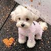 Dog German velvet warm four-legged clothes autumn and winter than bear teddy small dog cat pet bottoming shirt loungewear