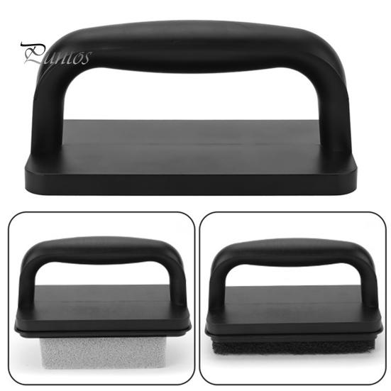1 Set BBQ Griddle Cleaning Tool Kit with Handle Scraper Scouring Pad Pumice Stone Brush Multifunctional Barbecue Flat Top Grill Cleaner Kit