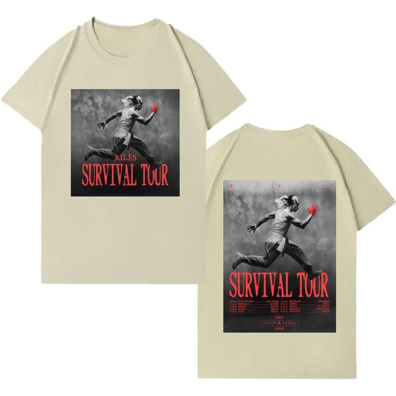 Singer Riles 2026 Harajuku Merch Short Sleeve Top Unisex High Quality pure Cotton Cozy Streetwear Luxury Casual Vintage T Shirt