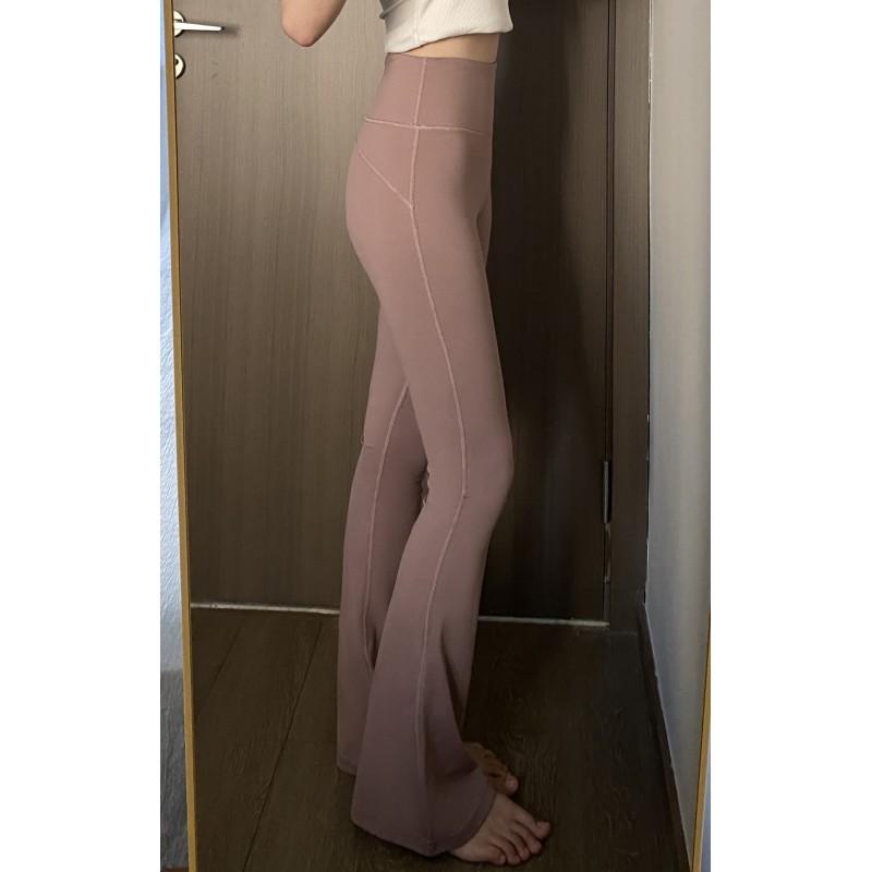 Womens High-Waisted Antibacterial Yoga Flare Leggings Fitness Running Gym Workout Fall Winter