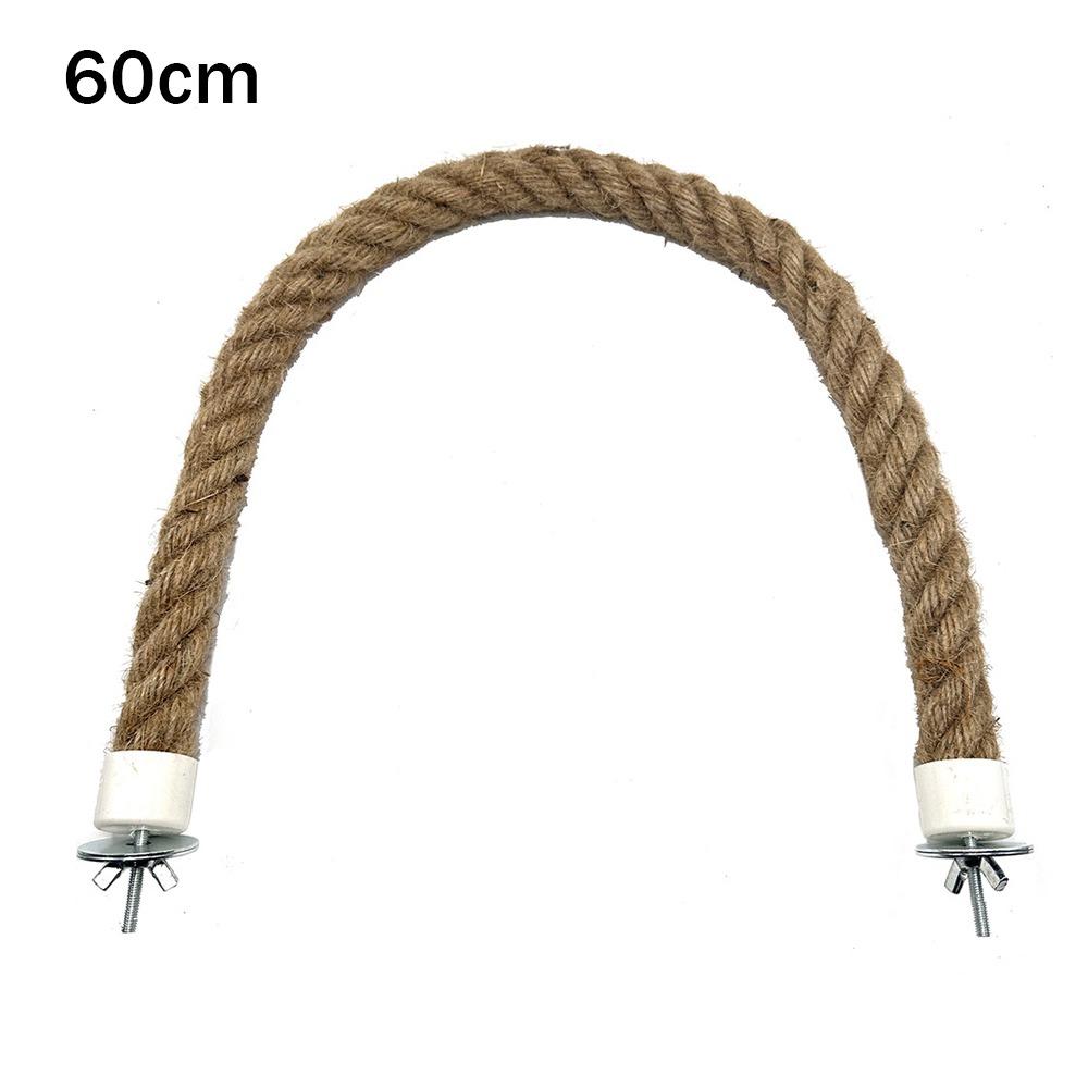 Tooth Grinding Parrot Cotton Rope Pole Toys Detachable Relieve Boredom Birds Swing Stand Cage Accessories Bird Bite Toys