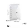 1pc Semi-transparent M5 A7 Loose-leaf Notebook Ring Binder Cover with Envelope Clip Notebook Organizer Portable Large Capacity