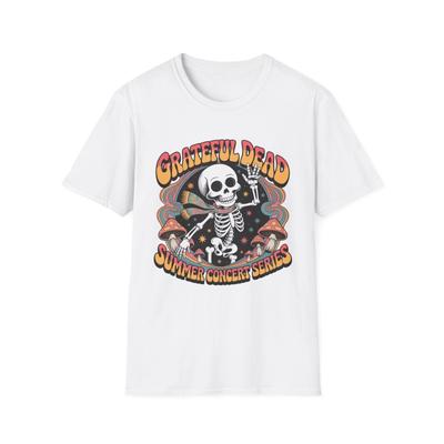 Grateful Dead Sommer-Konzertreihe Stil T-Shirt, Musikfestival T-Shirt,