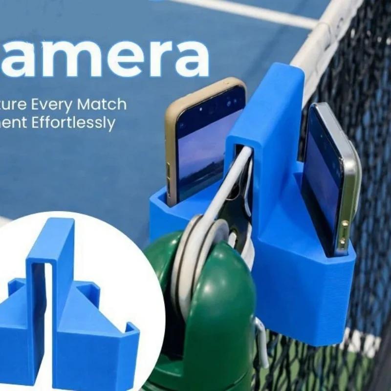Tennis Net Camera Mount for Video Recording Training & Match Analysis Tool Secure Clip-On Phone Holder
