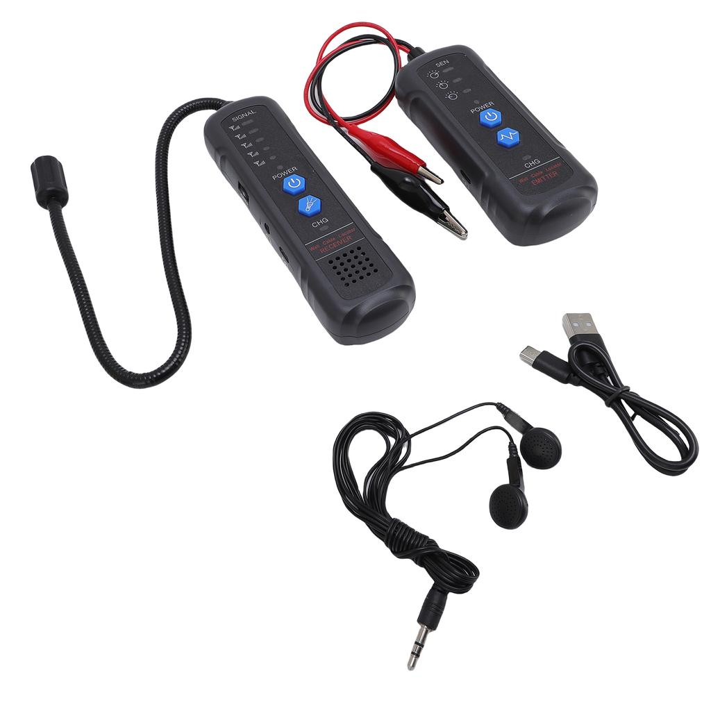 Yeraltı Kablo Bulucu 6.6FT Derin 1640FT Uzunluk Kablo İzleyici Kablo Test Cihazı Köpek için Kulaklıkla