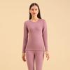 5A Antibacterial Brushed Thermal Underwear Set Wool Silk Base Layer Men Women Fall Winter