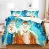 Son Goku Duvet Cover Set Boys' Dragon Ball Anime Cartoon Print Quilt Cover Bedding Suits For Adult Kids Friend G