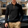 Men's Half Zip Hoodie Long Sleeve Casual Sweatshirt Top