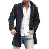 Spring New Men's Pocket Versatile Daily Retro Stand Up Collar Medium Long Woolen Coat Men's Casual Coat Men's Clothing