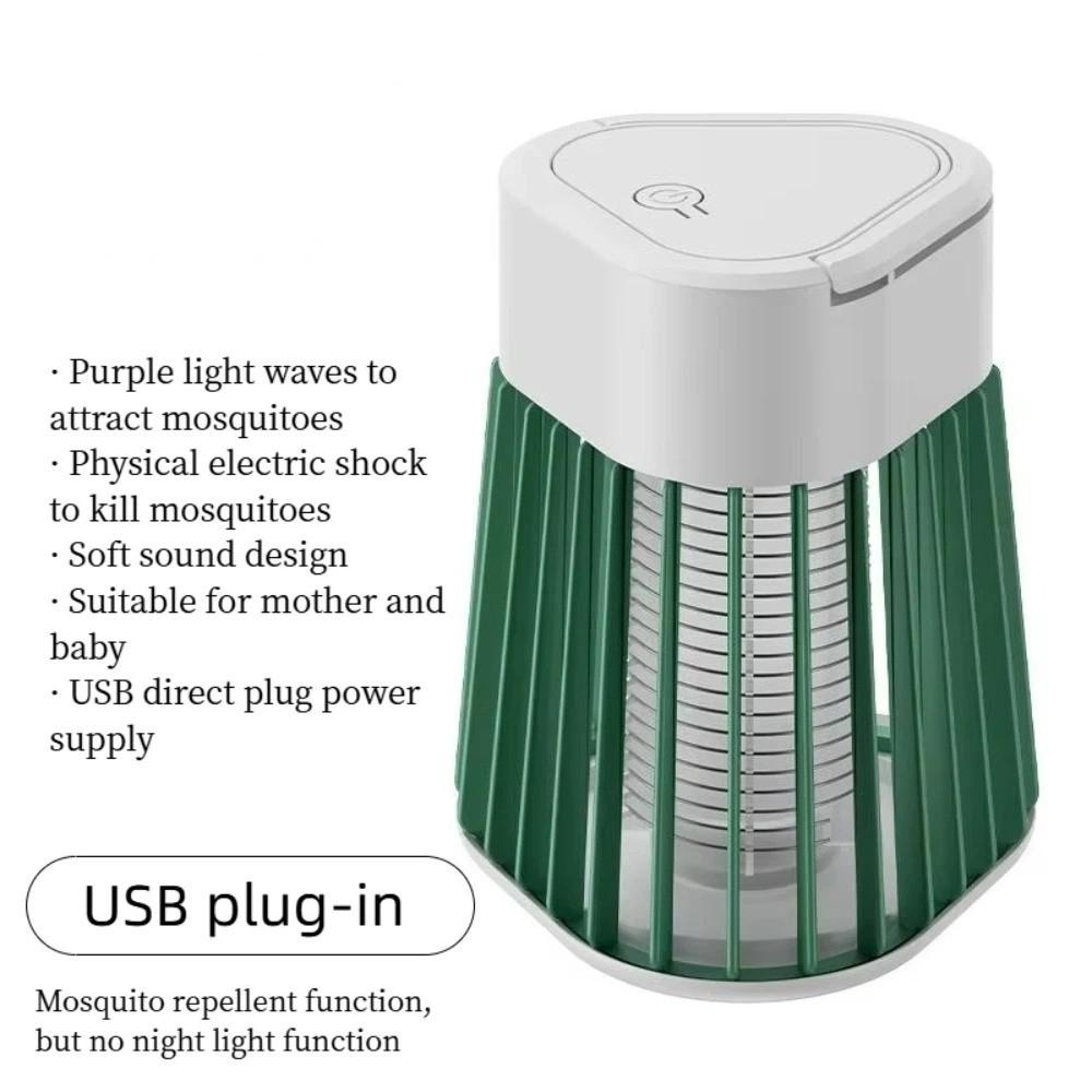 

UV Light Electric Shock Bug Zapper Electric Shock Electric Mosquito Killer Bedroom зелёный