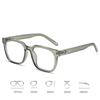Korean Retro Black Frame Myopia Glasses for Women Trendy Unisex Square Large Frame Glasses Anti Blue Light Near Sight Eyewear