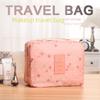 Hot-Selling Floral Square Cosmetic Bag: Large Capacity, Waterproof Toiletry Bag for Travel