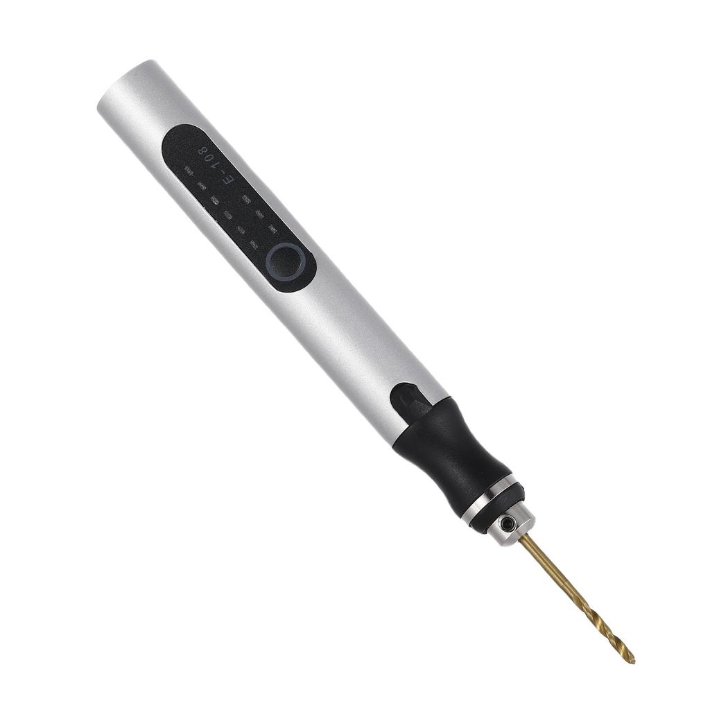 Electric Drill Pen Set 3 Variable Speeds Portable Cordless Engraving Tool with 10 Bits for Plastic Wood Leather