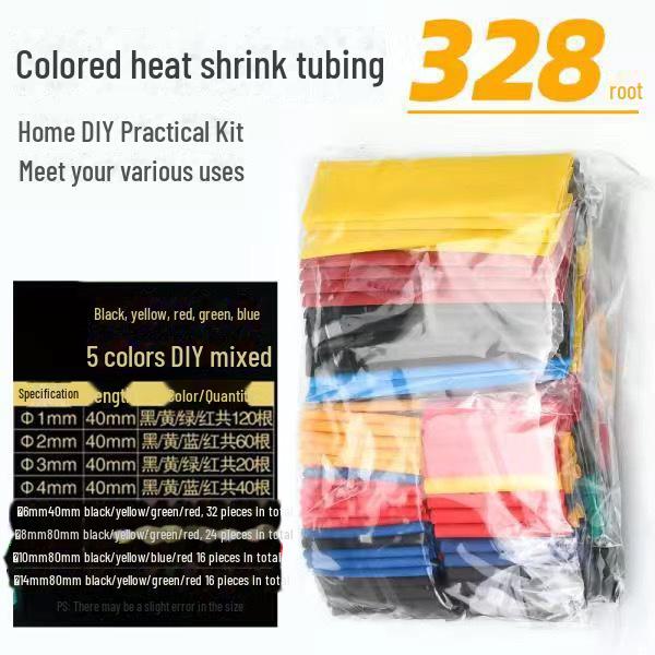 Heat Shrink Tubing Kit: Mobile Phone Cable Protector & Wire Insulation Sleeve