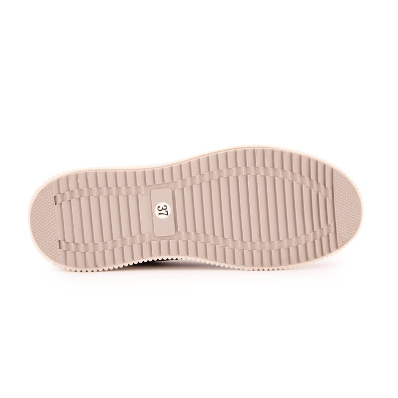 Baskets à lacets couleur taupe semelle épaisse Femme TOM TAILOR
