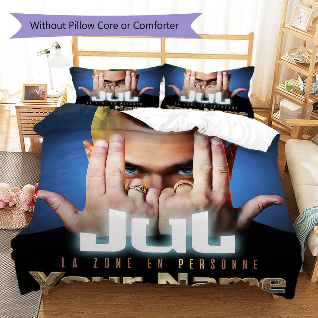 Custom Name JuL C'est Pas Des Lol Bedding,Quilt Set Quilt Cover Pillowcase Home Birthday Gift(1 * duvet cover + 2 * pillowcase, without core) -HE75
