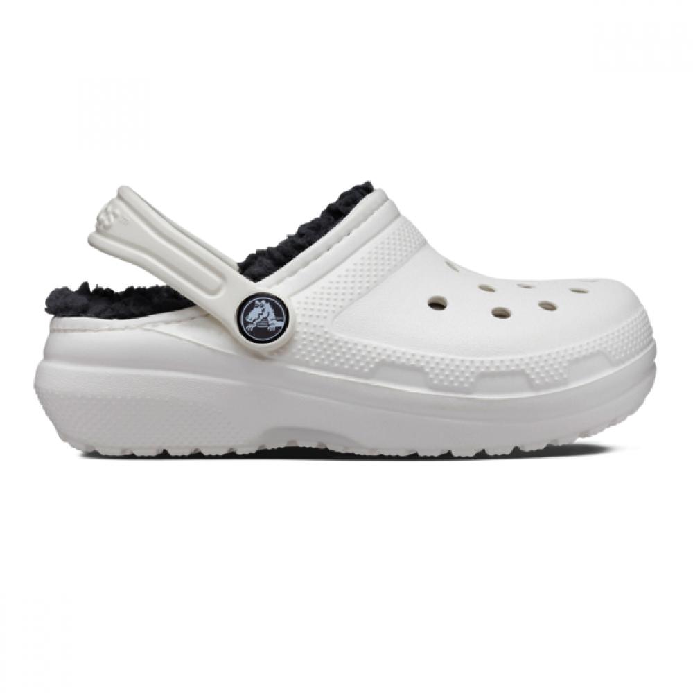 Crocs Kids Classic Lined Clog Toddlers White 207009 10m